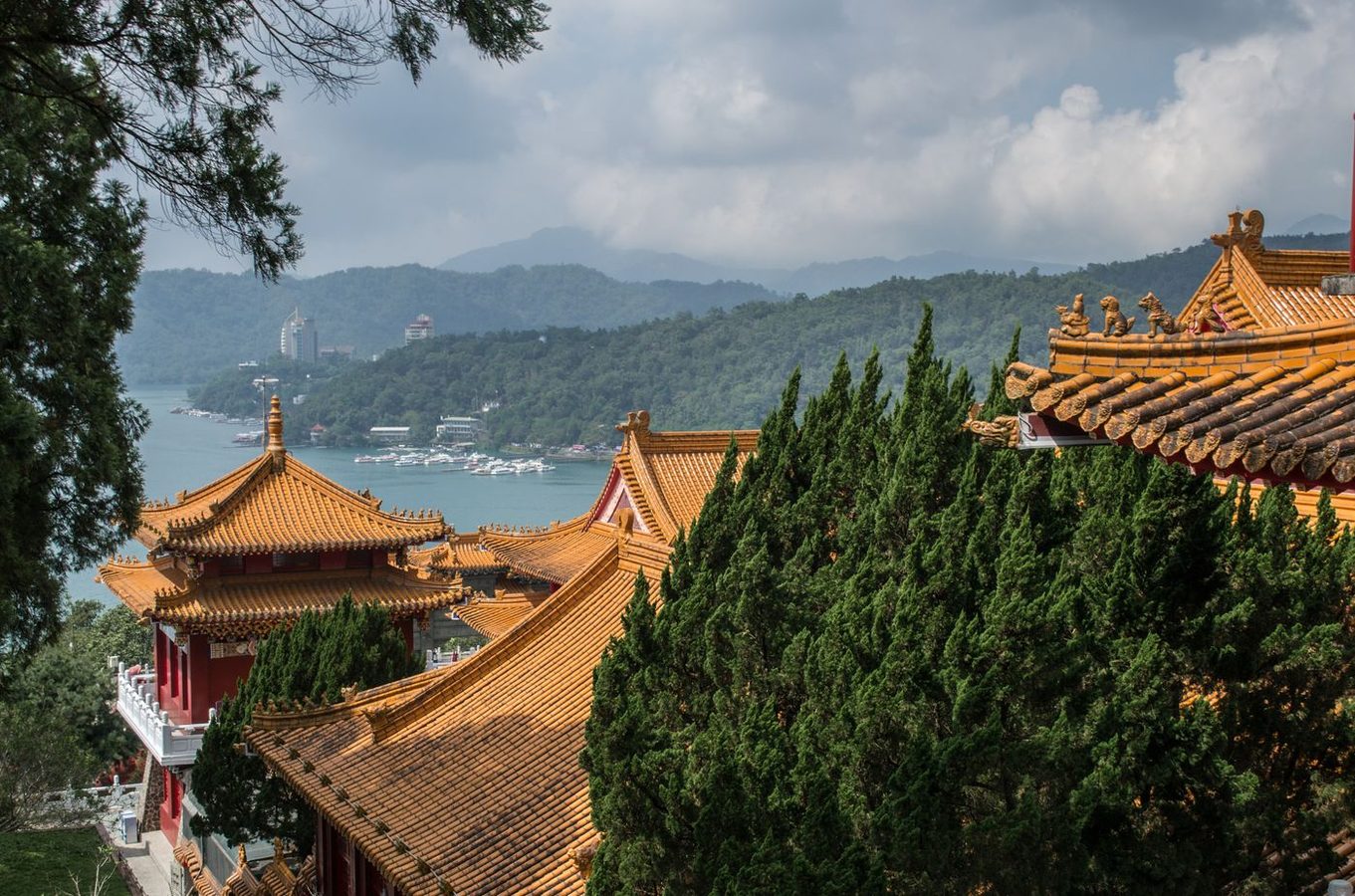 Wen Wu Temple overlooking Sun Moon Lake, Nantou