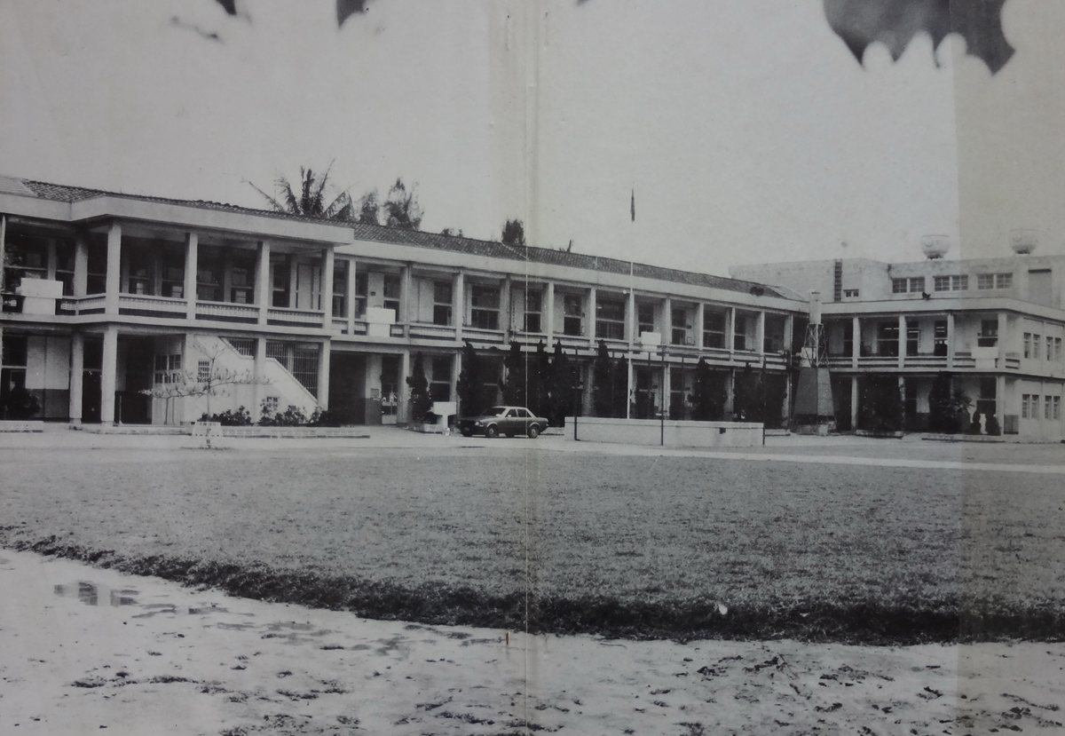 The two-story campus across the decades