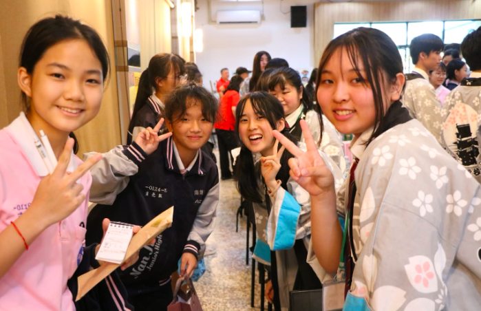 Students of both schools, side by side