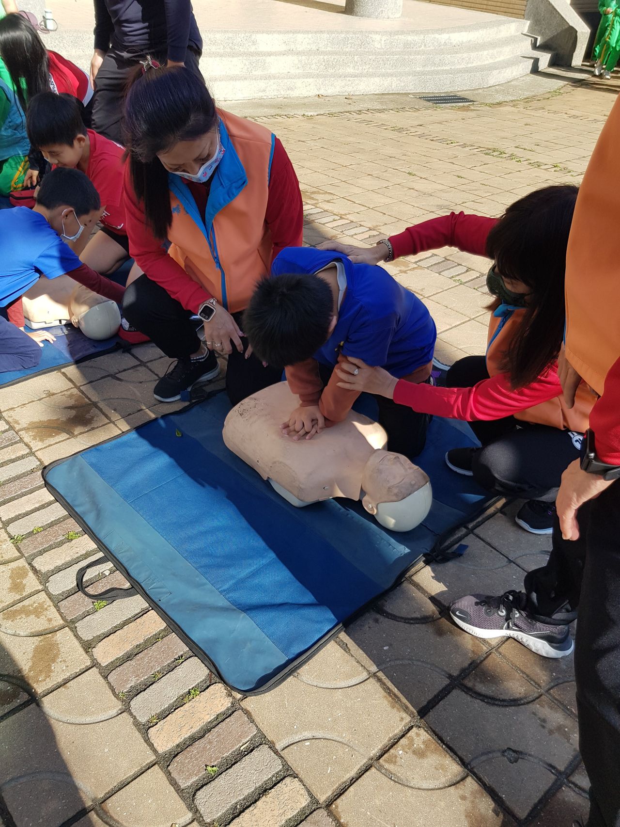 Fire Safety: Stop, Drop &amp; Roll photo