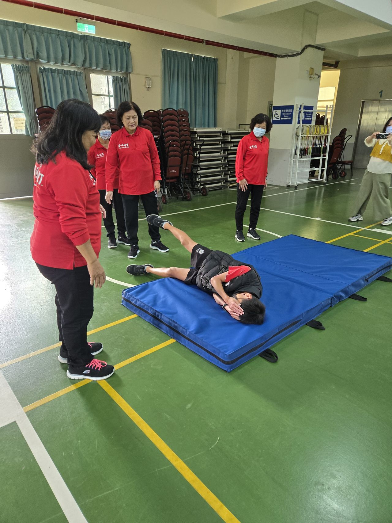 Fire Safety: Stop, Drop &amp; Roll photo