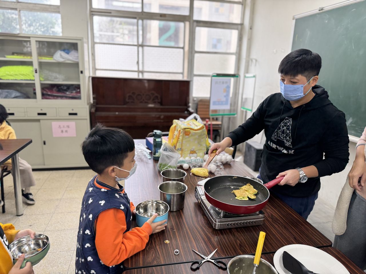 First-Grade Food &amp; Farming: Scallion Omelette photo
